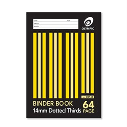 Olympic Stripe Binder Books A4 64page 14mm Dotted 3rd S